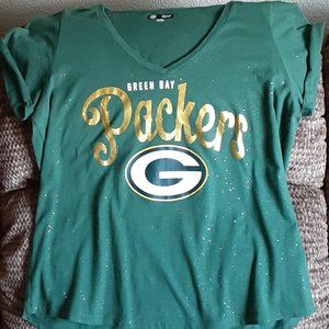 Women's Green Bay Packers Bling Tshirt